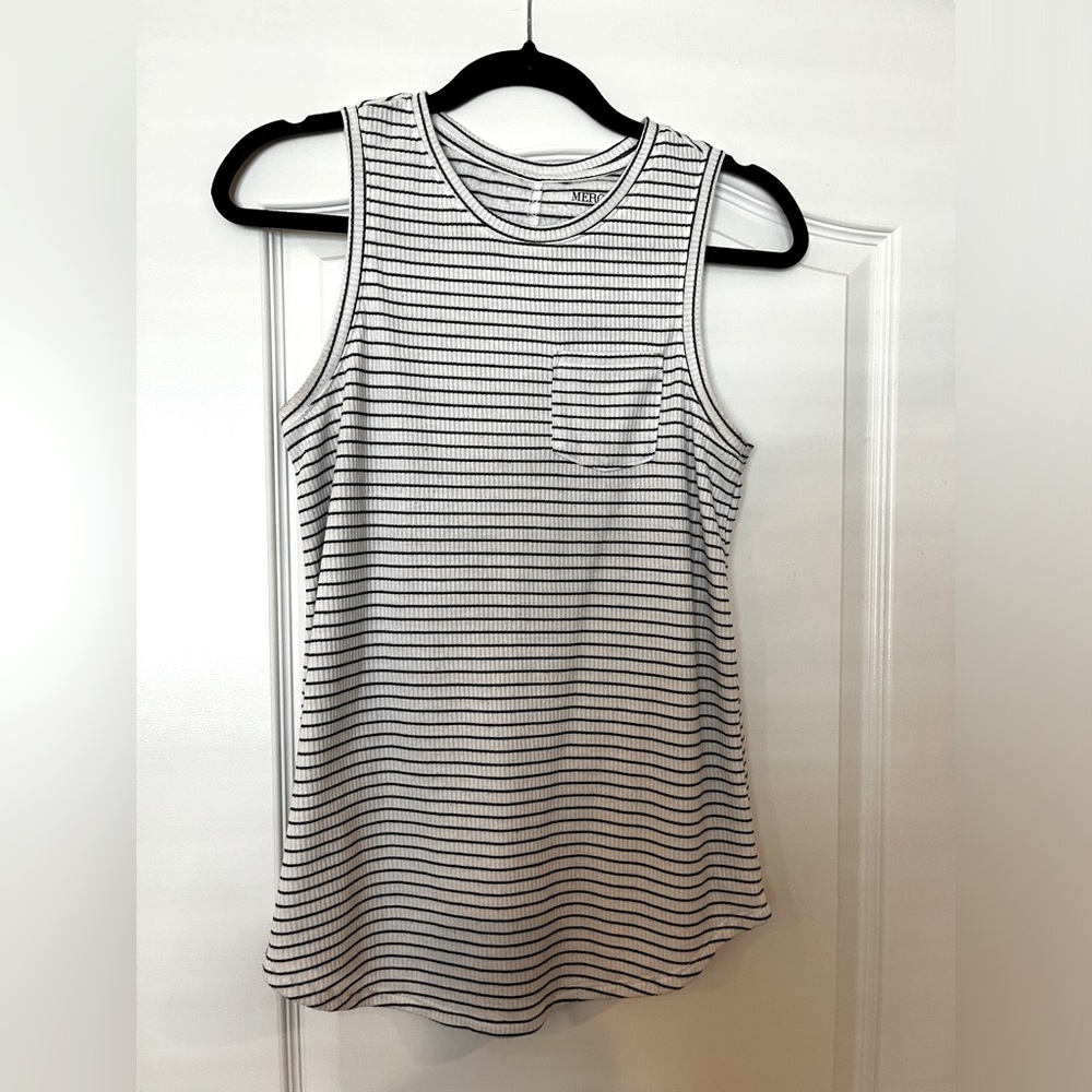 Merona sleeveless striped shirt